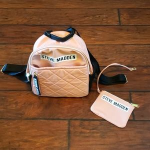 Steve Madden backpack and coin purse